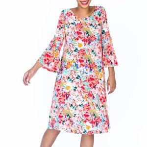 A&D Walker (Bloom) Dress, All Over Bloom